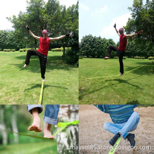 Webbing slackline for Kids Backyard Outdoor Play sets